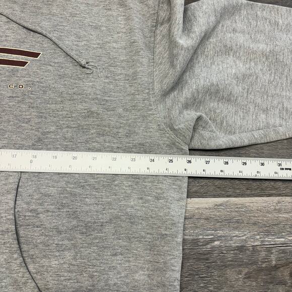 Vintage Y2K American Eagle AE77 Performance Gray Mens XL Logo Pullover Hoodie‎ - Picture 8 of 11